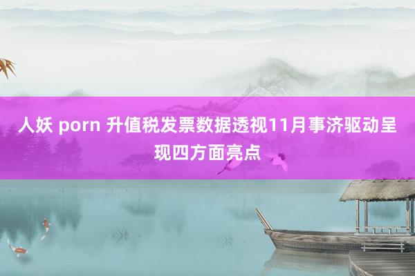 人妖 porn 升值税发票数据透视11月事济驱动呈现四方面亮点