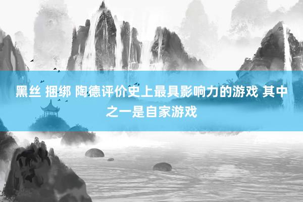 黑丝 捆绑 陶德评价史上最具影响力的游戏 其中之一是自家游戏