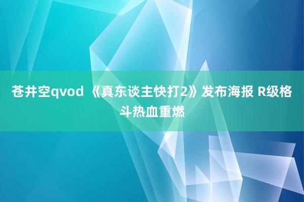 苍井空qvod 《真东谈主快打2》发布海报 R级格斗热血重燃