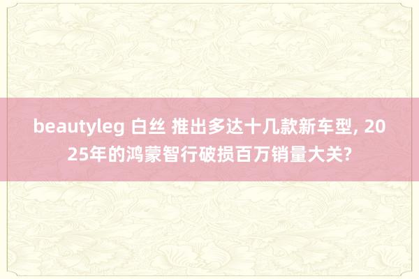 beautyleg 白丝 推出多达十几款新车型， 2025年的鸿蒙智行破损百万销量大关?