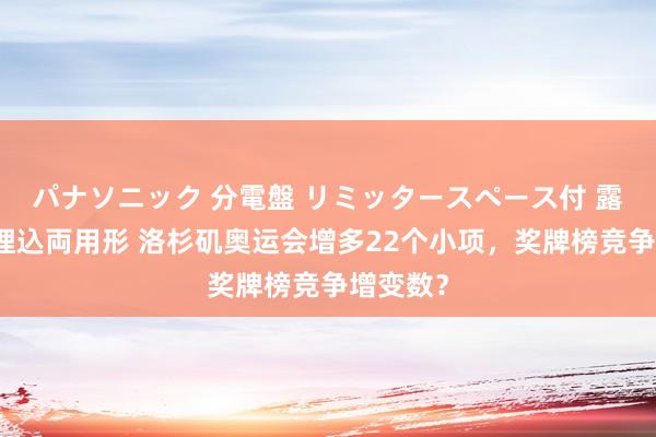 パナソニック 分電盤 リミッタースペース付 露出・半埋込両用形 洛杉矶奥运会增多22个小项，奖牌榜竞争增变数？