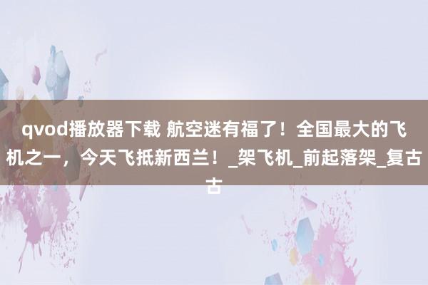 qvod播放器下载 航空迷有福了！全国最大的飞机之一，今天飞抵新西兰！_架飞机_前起落架_复古