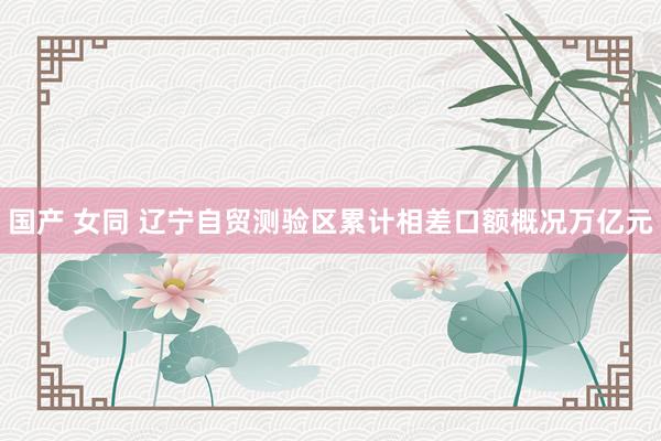 国产 女同 辽宁自贸测验区累计相差口额概况万亿元