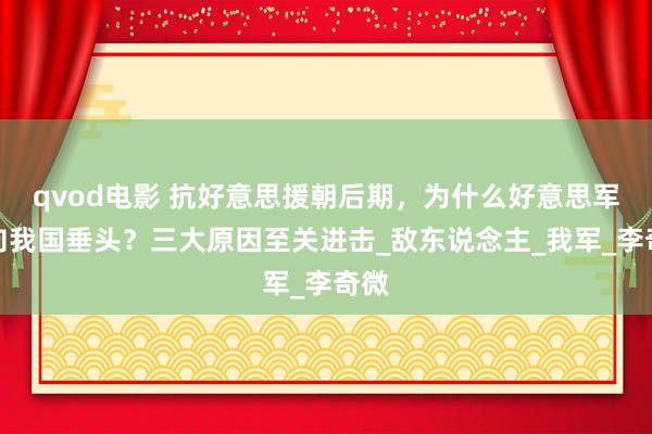 qvod电影 抗好意思援朝后期，为什么好意思军会向我国垂头？三大原因至关进击_敌东说念主_我军_李奇微