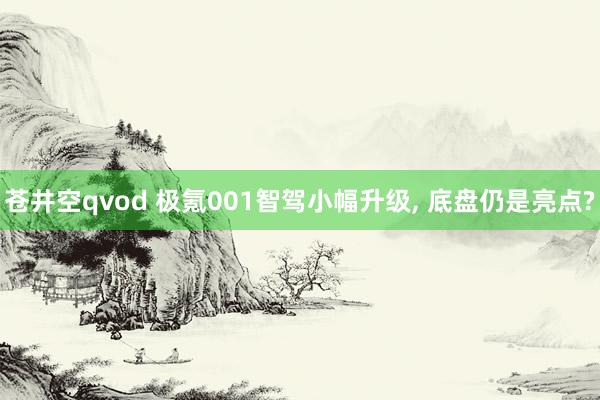 苍井空qvod 极氪001智驾小幅升级, 底盘仍是亮点?