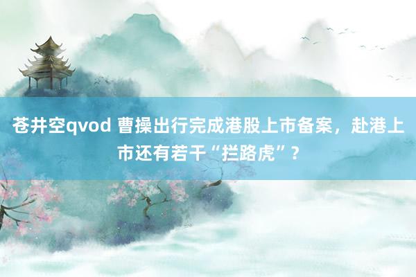 苍井空qvod 曹操出行完成港股上市备案，赴港上市还有若干“拦路虎”？