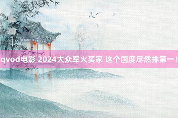 qvod电影 2024大众军火买家 这个国度尽然排第一！